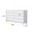 59.06"White Solid Wood Eight-Drawer Cabinet