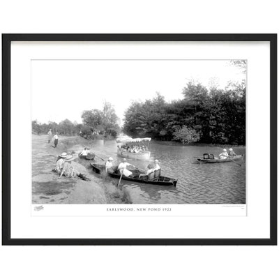 Earlswood, New Pond 1922 by Francis Frith - Single Picture Frame Print