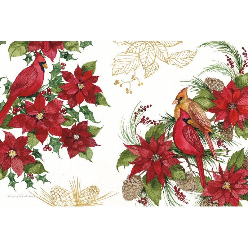 Holiday Happiness VII by Kathleen Parr McKenna - Wrapped Canvas Print, 51cm H x 76cm W x 3.8cm D