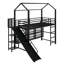  Lit mezzanine en métal Anjuma