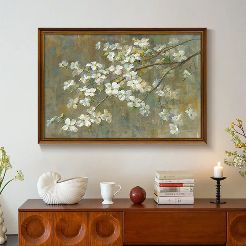 Art mural Mid-Century moderne en tissu pour le salon