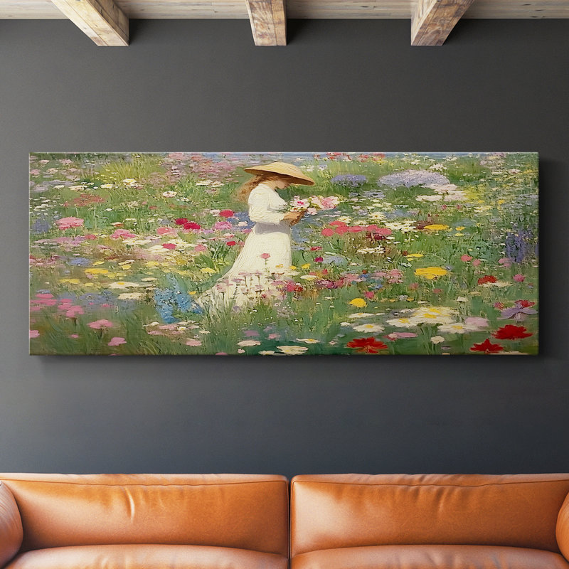 Botanical Series-CLXIX- Toile tendue avec châssis - Prêt à accrocher, H 12 po x l 30 po