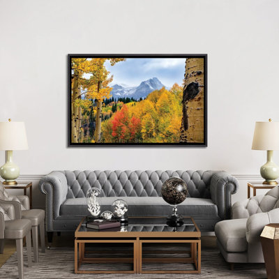 San Juan Mountains Fall Colors - Colorado Autumn Scenery - Wall Art Print - Framed Canvas