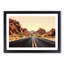 Road Through the Grand Canyon in Abstract - Picture Frame Graphic Art Print-55758827-55758828