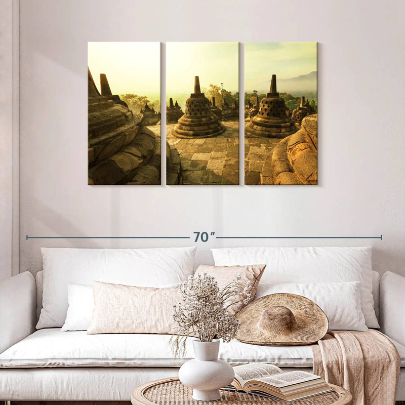Adella Borobudur Buddhist Temple, 28" H x 45" W
