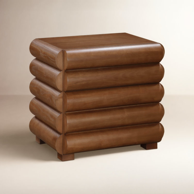 Table de chevet / table d'appoint Maverick, Noyer