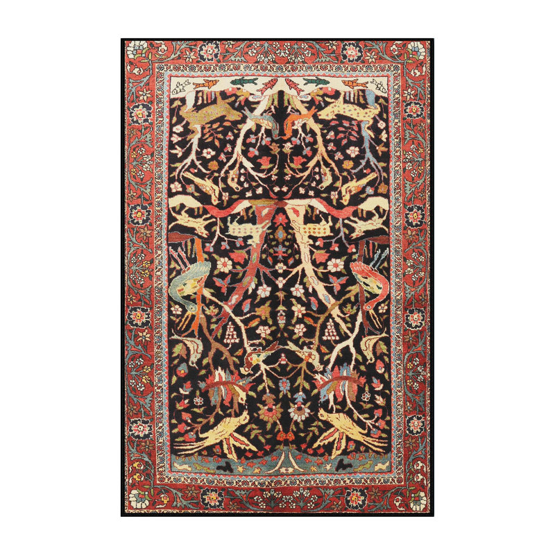Oriental Indoor Rug, Rectangle 4' x 6'