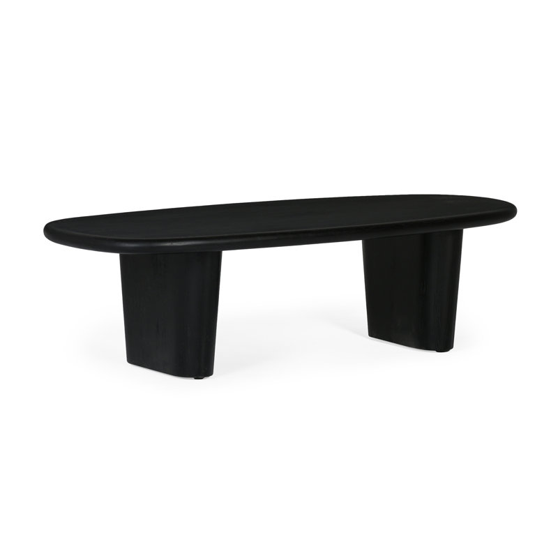 Table basse Elize Laurel, Gris anthracite, Noir
