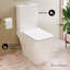 Toilette carrée deux pièces Nadar à double chasse 1,1 / 1,6 gpf