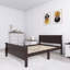 Lit plateforme double en bois avec tête de lit et lattes de bois-1147976056-1144647422