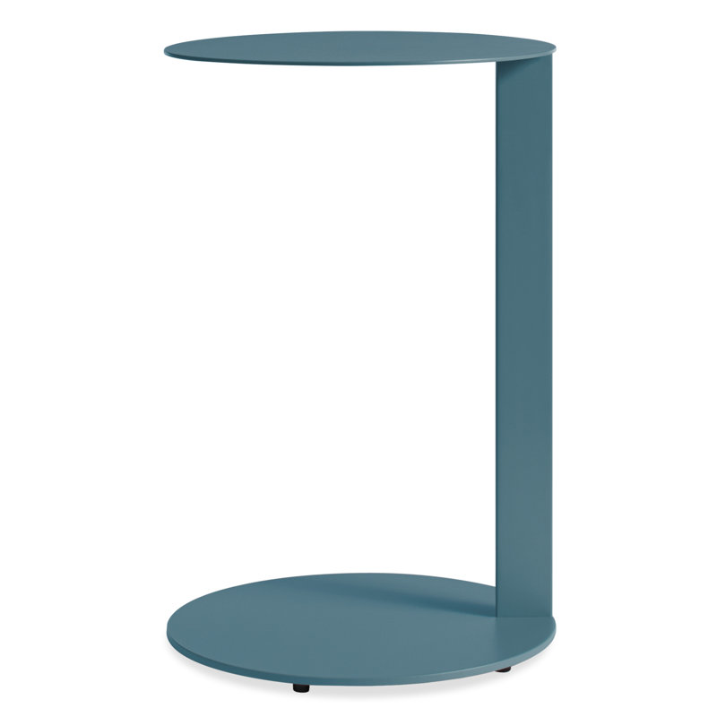 Note Steel Top End Table, Marine Blue, 25" H x 16" W x 16" D