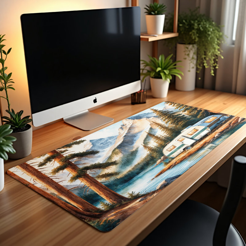 Polyester Desk Pad, 31.5x15.5