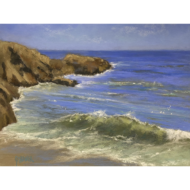 Métamorphose par Dina Gardner - Peinture, H 25,25 po x l 31,25 po x P 0,875 po, Papier avec cadre noir