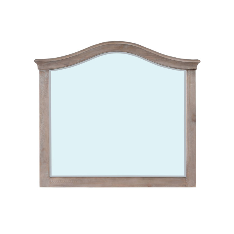 Miroir festonné en bois massif Ballwin