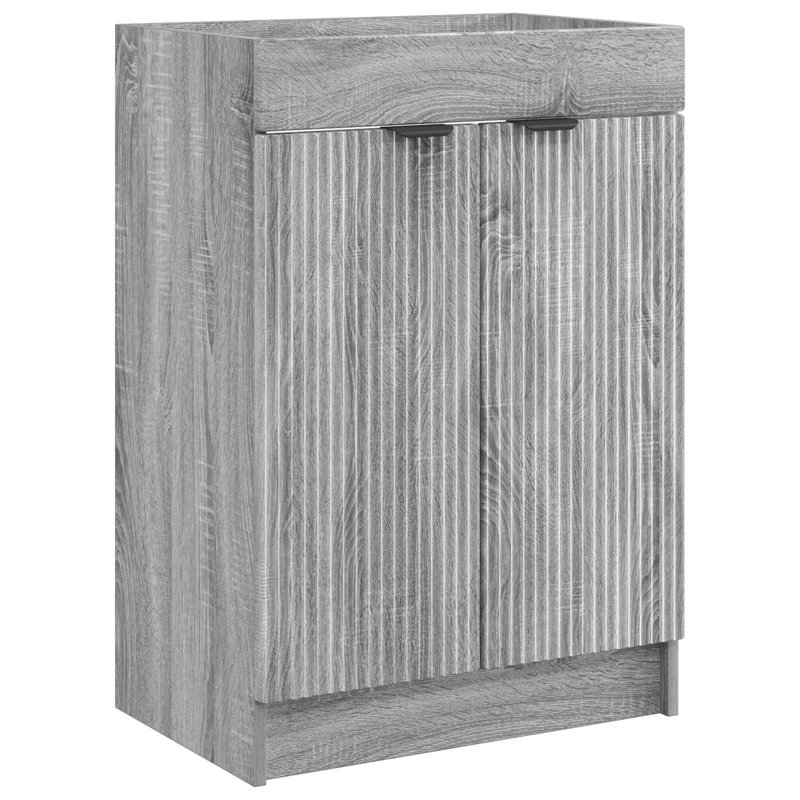 78.5cm Bathroom Vanity Base Only, Grey Sonoma