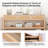 51" Natural Entryway Console Table