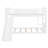 Twin Over Twin Bunk Bed With Slide And Ladder, White-1160525719