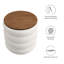 Repose-pieds rembourré Mezzo-97667382