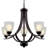 Dunfermline 5 - Light Dimmable Empire Chandelier