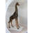 Pair of Giraffes Bronze Statues -  Size: 32"L x 12"W x 55"H. 