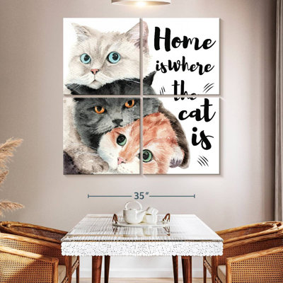 Plaque murale Kema Home Cats
