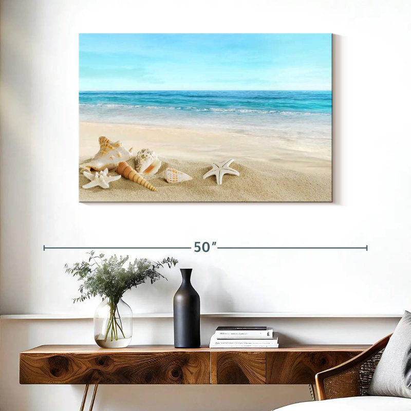 Beach seashells Aletra, H 26 po x l 39 po