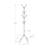 Coat Rack, Hall Tree, Free Standing, 8 Hooks, Entryway, 70"H, Bedroom, Black Metal, Contemporary, Modern
