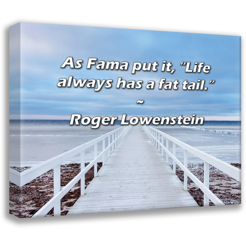 Artsy Quote By Roger Lowenstein Gallery Wrapped Canvas
