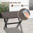 Square Steel Patio Outdoor Side Table