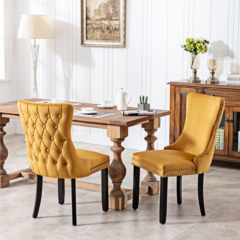 Chaise de salle à manger Genele, Or