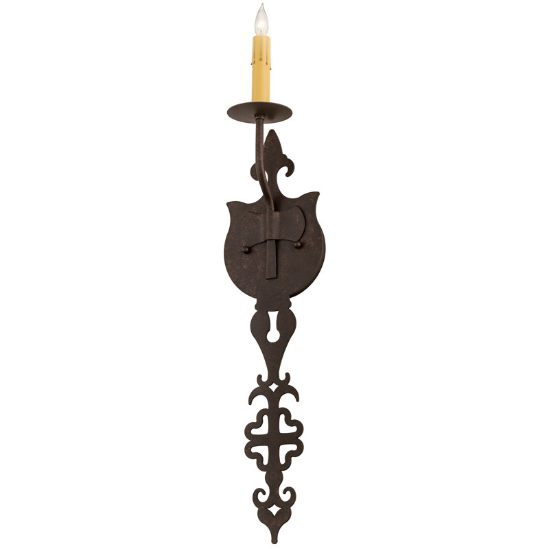 Merano 1 - Light Wallchiere, Wrought Iron