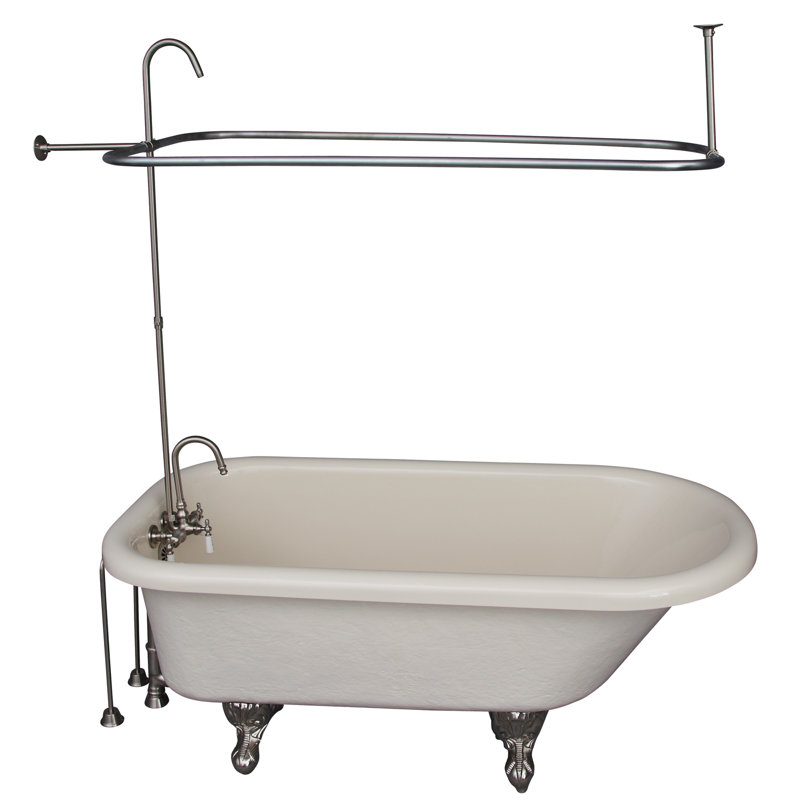 Andover 60'' x 30'' Soaking Acrylic Bathtub with Faucet