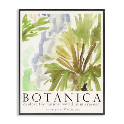  Botanica Museum Poster White Framed Giclee Art by June Erica Vess