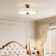 21.65" Retro Red  Flush Mount Lighting