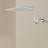12 Inch Adjustable Extension Arm High-Pressure Rain Shower Head, Rain Fixed Shower Head-121108234