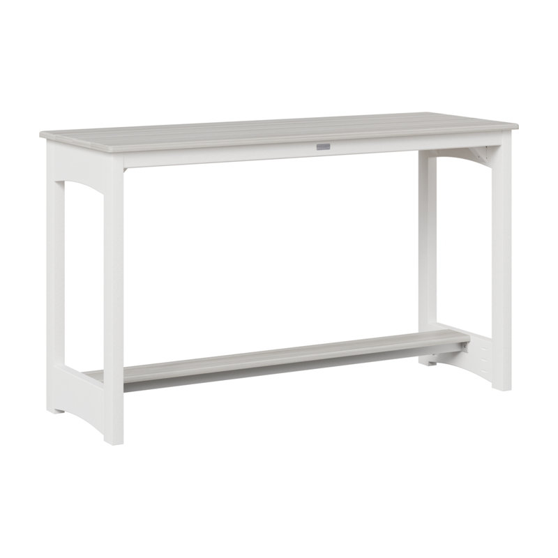 Berlin Gardens Balcony Counter Height Table, Seashell, 35.5" H x 60" W x 22" D