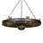 Dylan 7 - Light Dimmable Wagon Wheel Chandelier