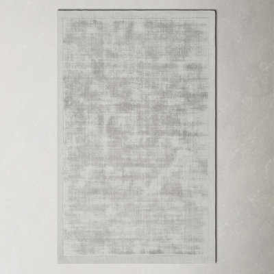 Mckinley Handmade Viscose Light Sage Rug