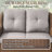 Premium Outdoor Wicker Loveseat Sofa With Comfortable Cushions-963173579