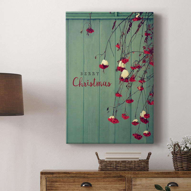 Berry Christmas - galerie Cavas sur mesure, H 48 po x l 32 po