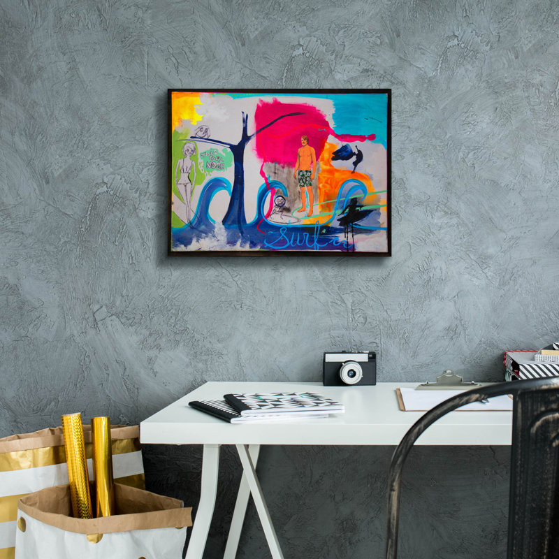 «Red Barrel Studio®« 1111 Dougie Digs Through »par Zwart, art mural sur toile, H 12 po x l 16 po x P 0,75 po