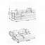 Canapé-lit pliant, canapé-lit convertible 78,5 po avec 2 coussins-191671542