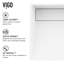 Starr 17" L x 13" W x 5" H Rectangular White Matte Stone™ Vessel Bathroom Sink with 12" H Faucet