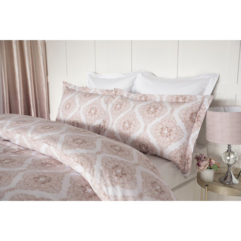 Ava Cotton Geometric Shapes Duvet Cover Set with Pillowcases Included, King Duvet Cover + 2 Standard Pillowcases