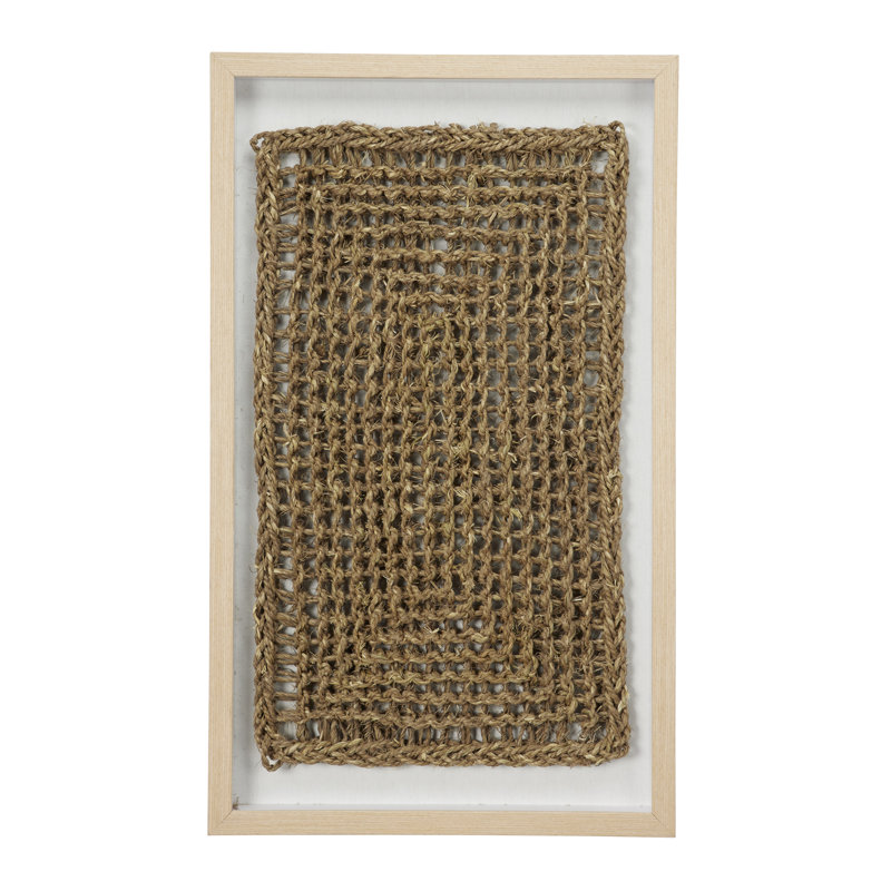 Décoration murale abstraite rectangulaire, H 30 po x l 18 po x P 2 po