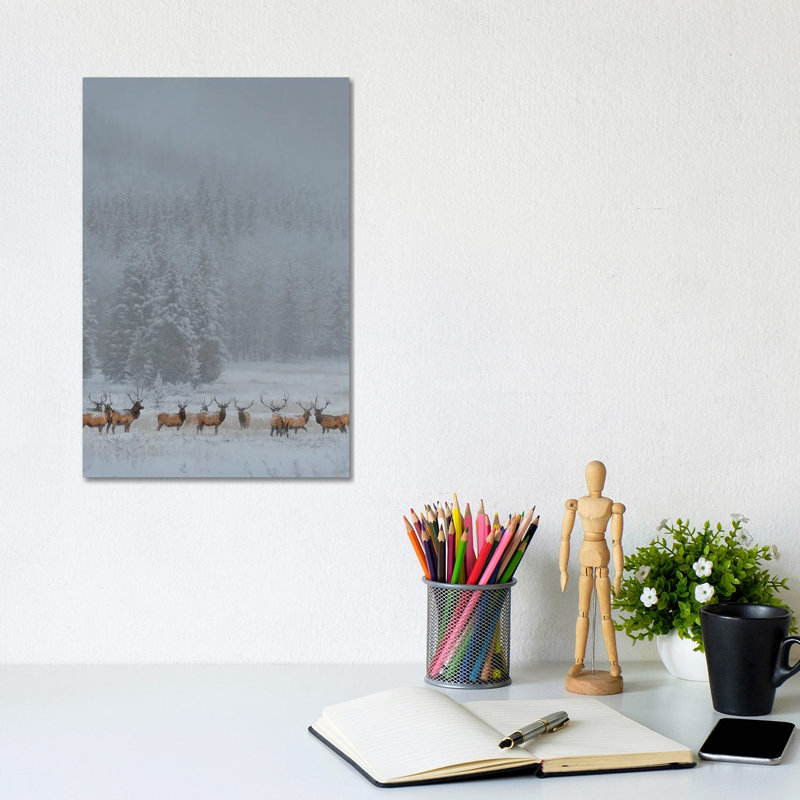 Standing In Storm by Yun Wang - Wrapped Canvas Gallery-Wrapped Canvas Giclée, 20.32 cm H x 30.48 cm W