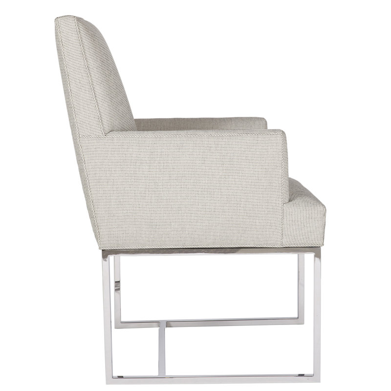 Colton Arm Chair, Polyester Blend Kennelly Snow