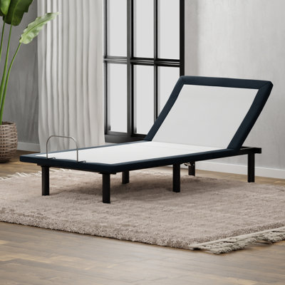 Lit simple en métal avec articulation à tête câblée et télécommandée