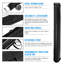 DEWEL Blue Document Tube,Plastic Expanding Poster/Art/Document Storage Tube 24.5 to 40 inches Adjustable with Carrying Strap Waterproof and Light-Resistance Telescoping Carrying Case-130918131
