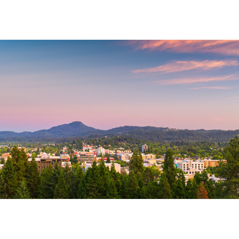 Eugene, Oregon - photographie sur toile tendue, H 8 po x l 12 po
